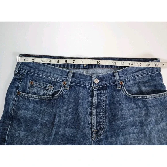 7 of a Kind Jeans Men's 36 Made in USA Button Fly Medium Wash Pants - Picture 5 of 10